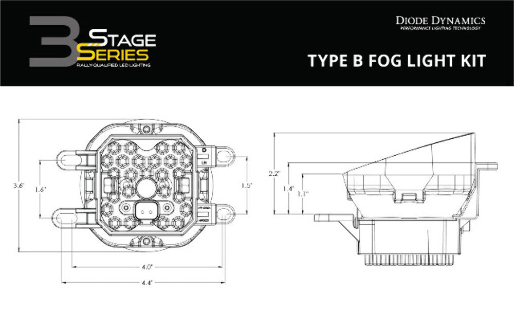 Diode Dynamics DD6185 Clear LED Light Pods