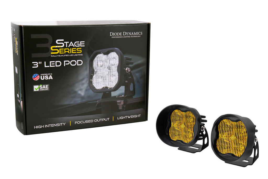 Diode Dynamics DD6502P Yellow LED Light Pods