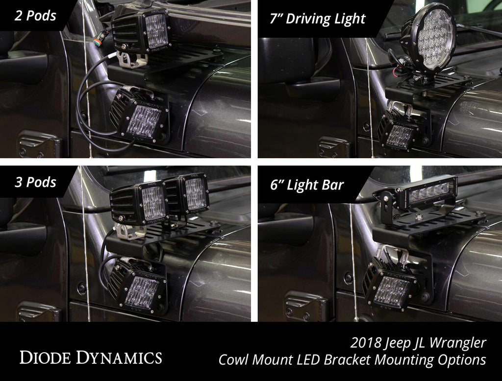 Diode Dynamics DD6556 Yellow Mounting Brackets