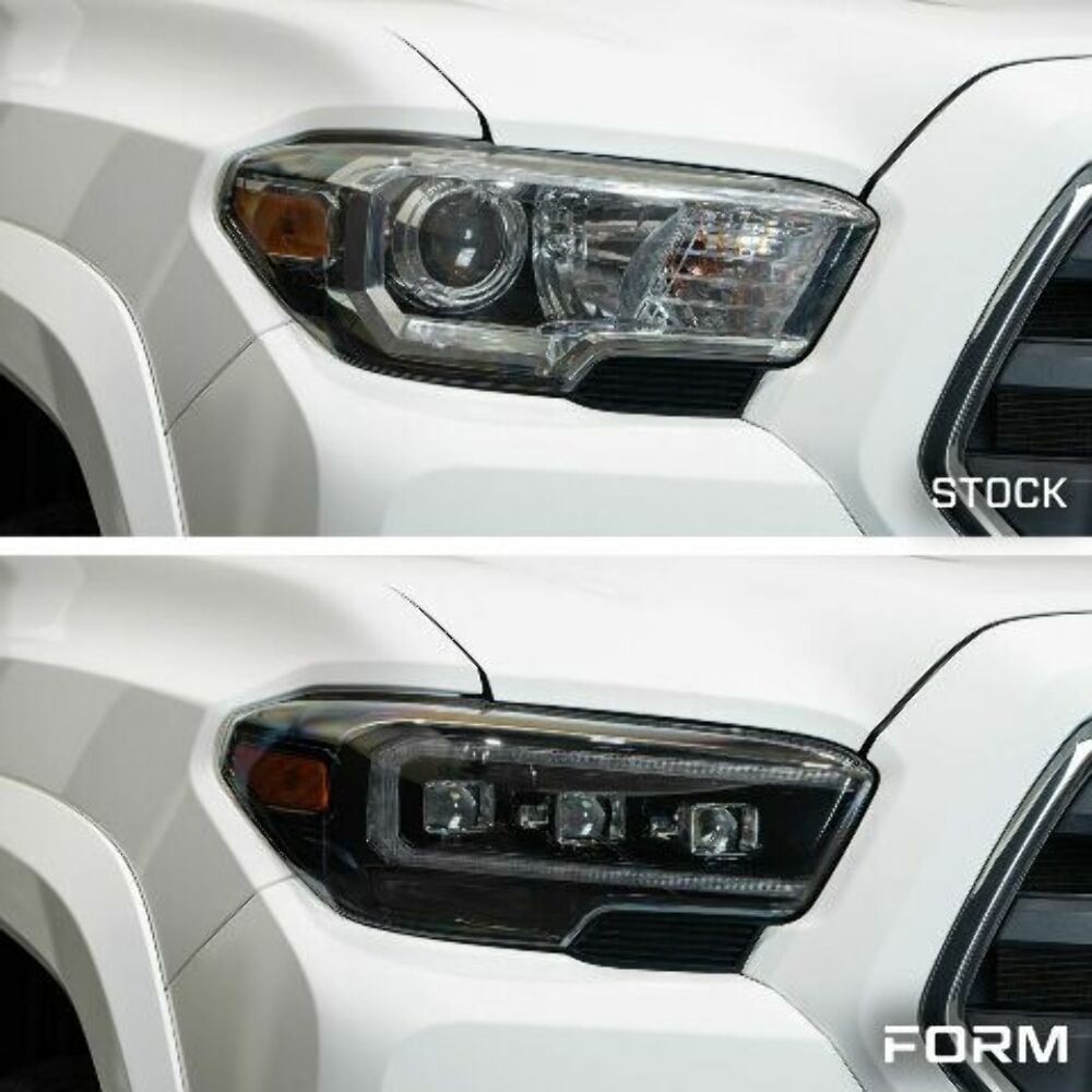 Form Lighting FL0001 LED Headlights w/ White DRL For 2016-2023 Tacoma