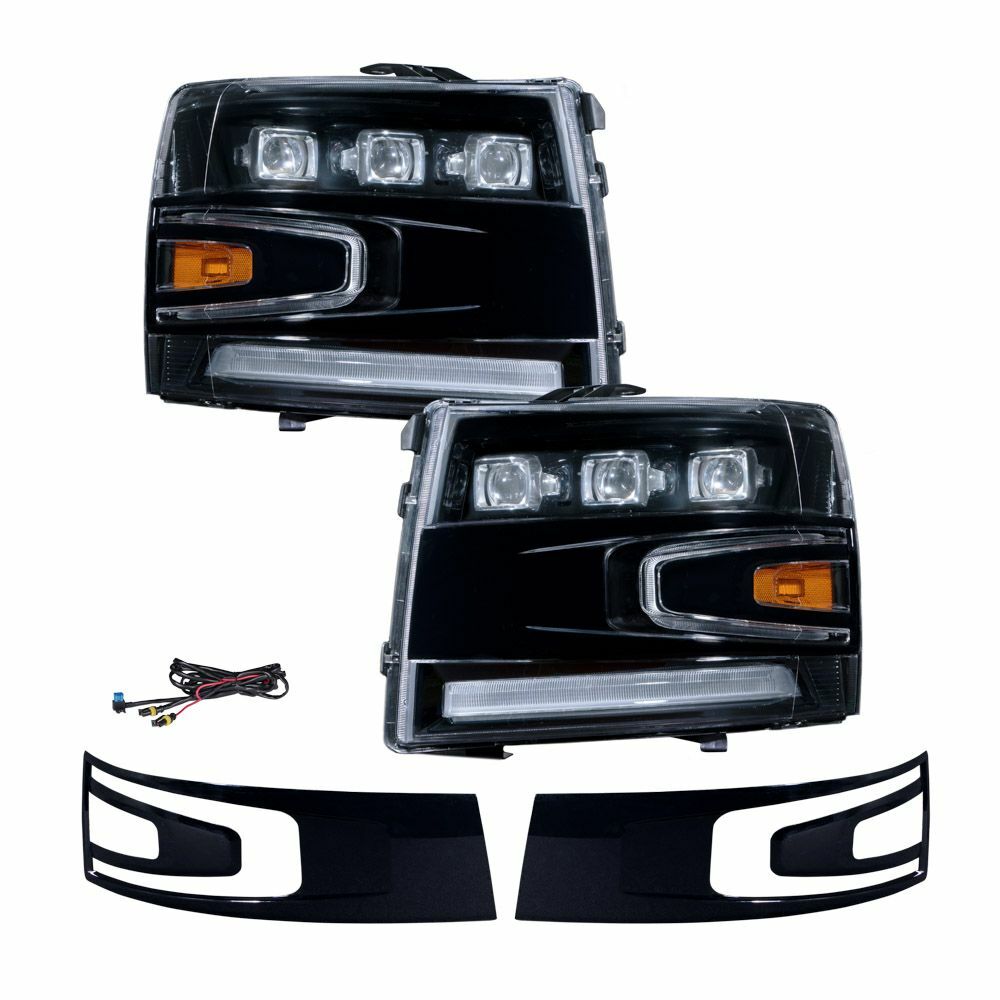 Form Lighting FL0005 LED Projector Headlights For 2007-2013 Silverado