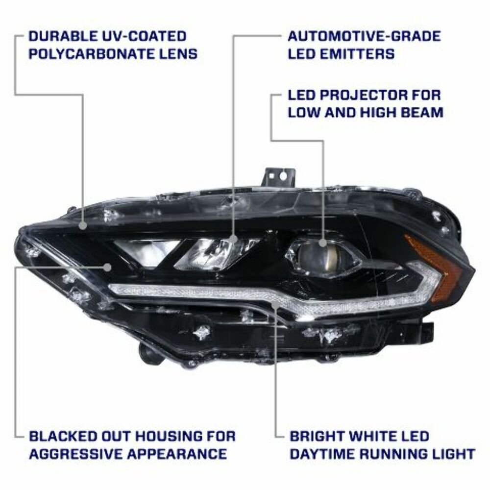 Form Lighting FL0009 LED Headlights For 2018-2023 Mustang