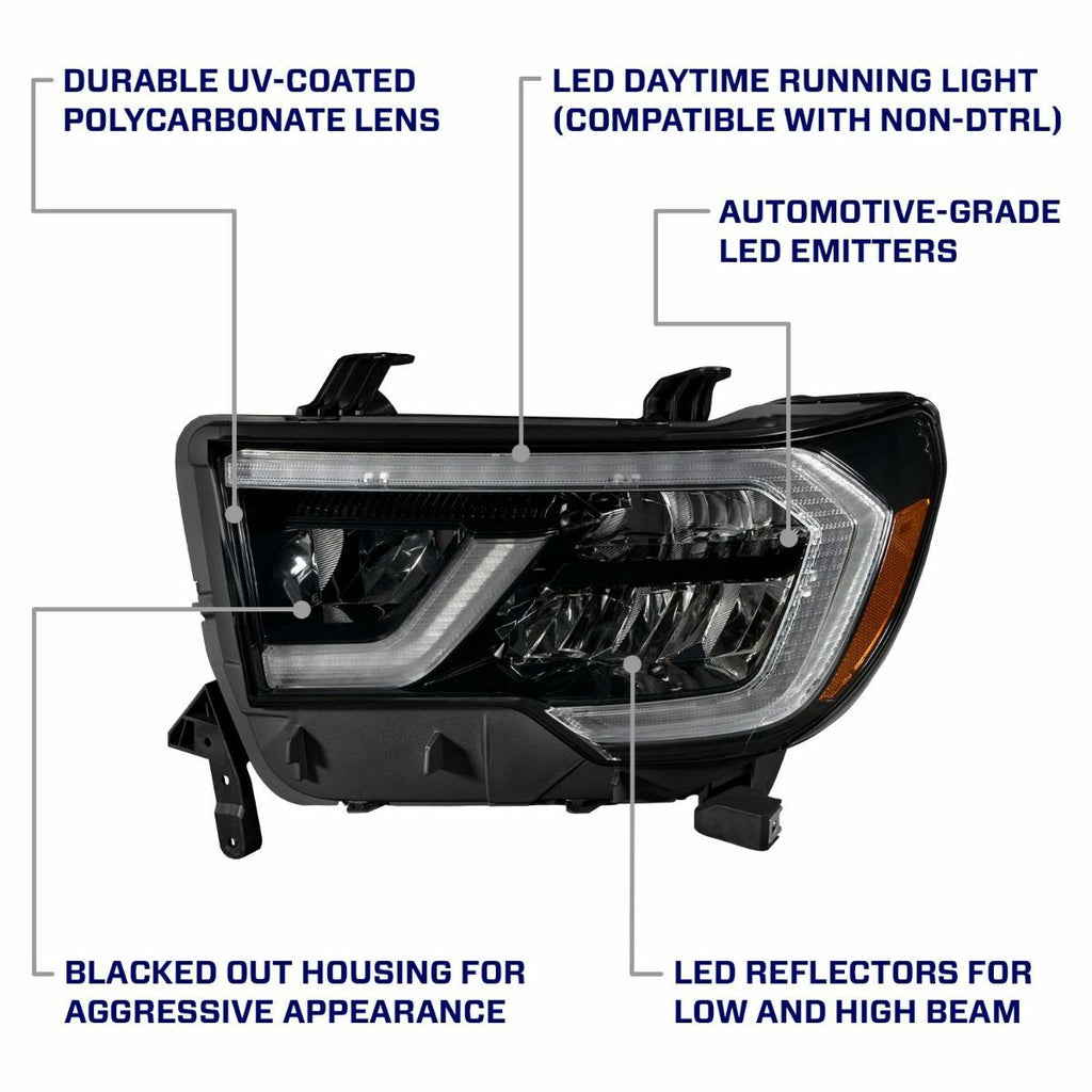 Form Lighting FL0010 LED Reflector Headlights For 2007-2013 Tundra