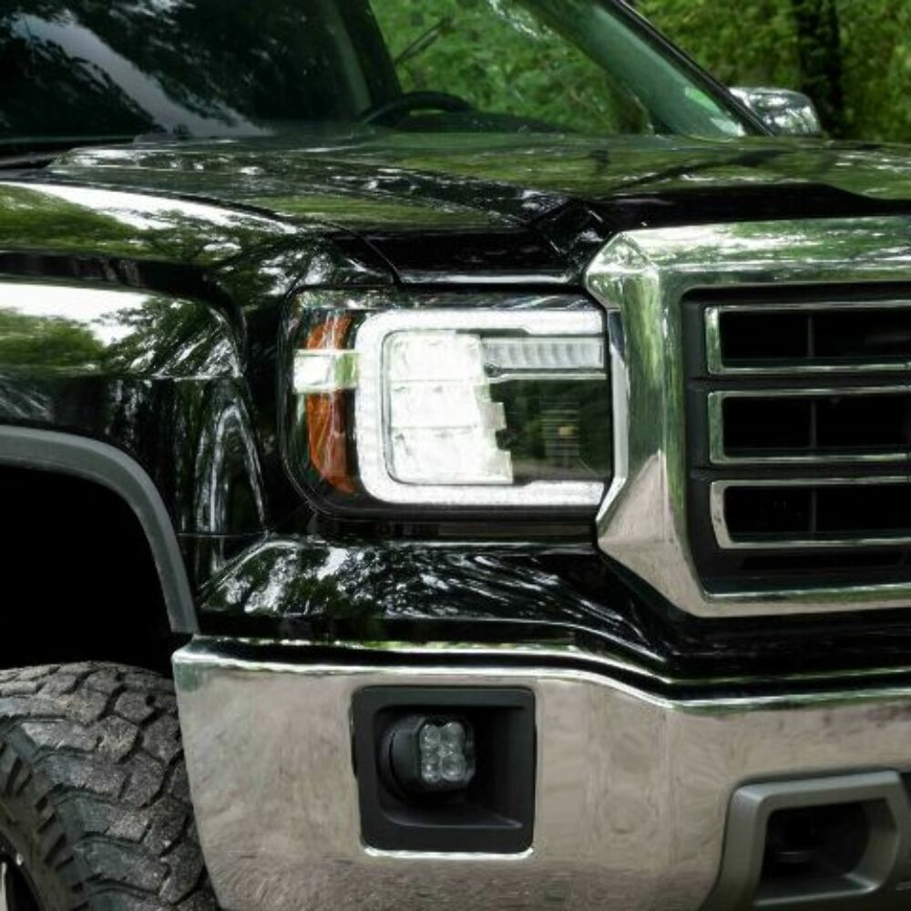 Form Lighting FL0011 LED Reflector Headlights For 2014-2018 Sierra 1500