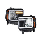 Form Lighting FL0011 LED Reflector Headlights For 2014-2018 Sierra 1500