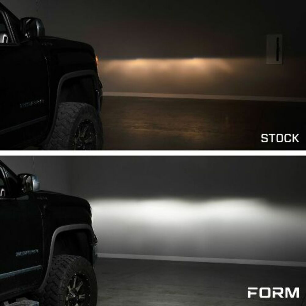 Form Lighting FL0011 LED Reflector Headlights For 2014-2018 Sierra 1500