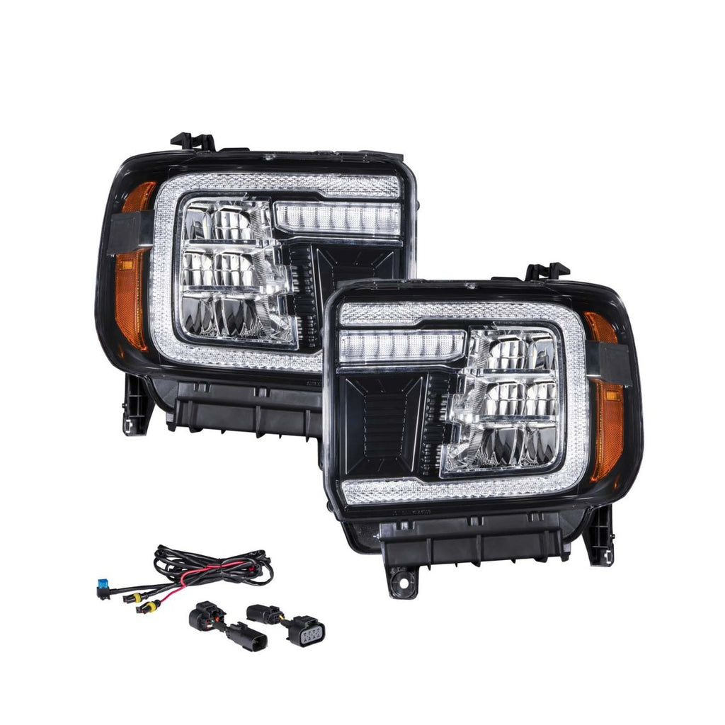 Form Lighting FL0011 LED Reflector Headlights For 2014-2018 Sierra 1500