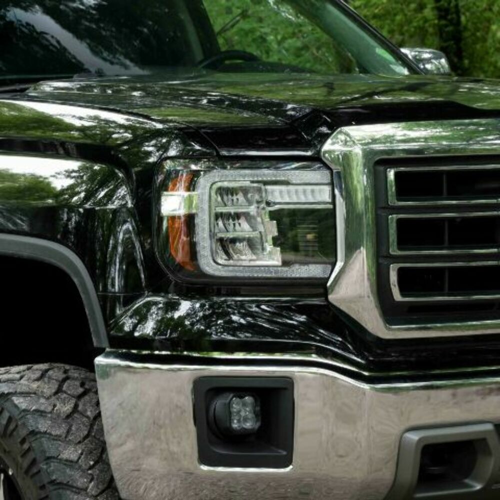 Form Lighting FL0011 LED Reflector Headlights For 2014-2018 Sierra 1500