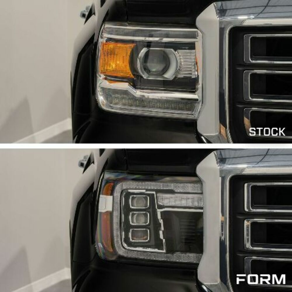 Form Lighting FL0012 LED Headlights For 2014-2018 Sierra 1500