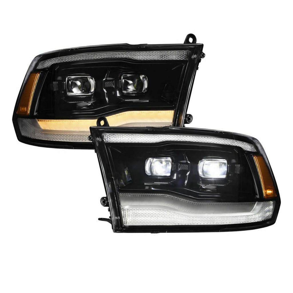 Form Lighting FL0016 Sequential LED Projector Headlights For 2009-2018 Ram