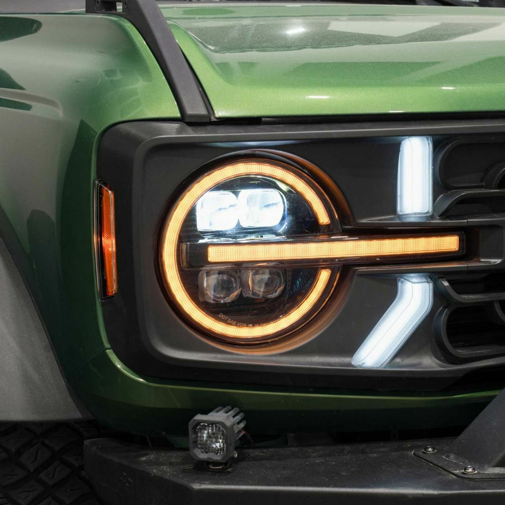 Form Lighting LF0020 LED Projector Headlights For 2021-2024 Bronco