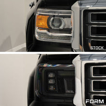 Load image into Gallery viewer, Form Lighting FL0023 LED Headlights w/ Amber DRL For 2014-2018 Sierra 1500