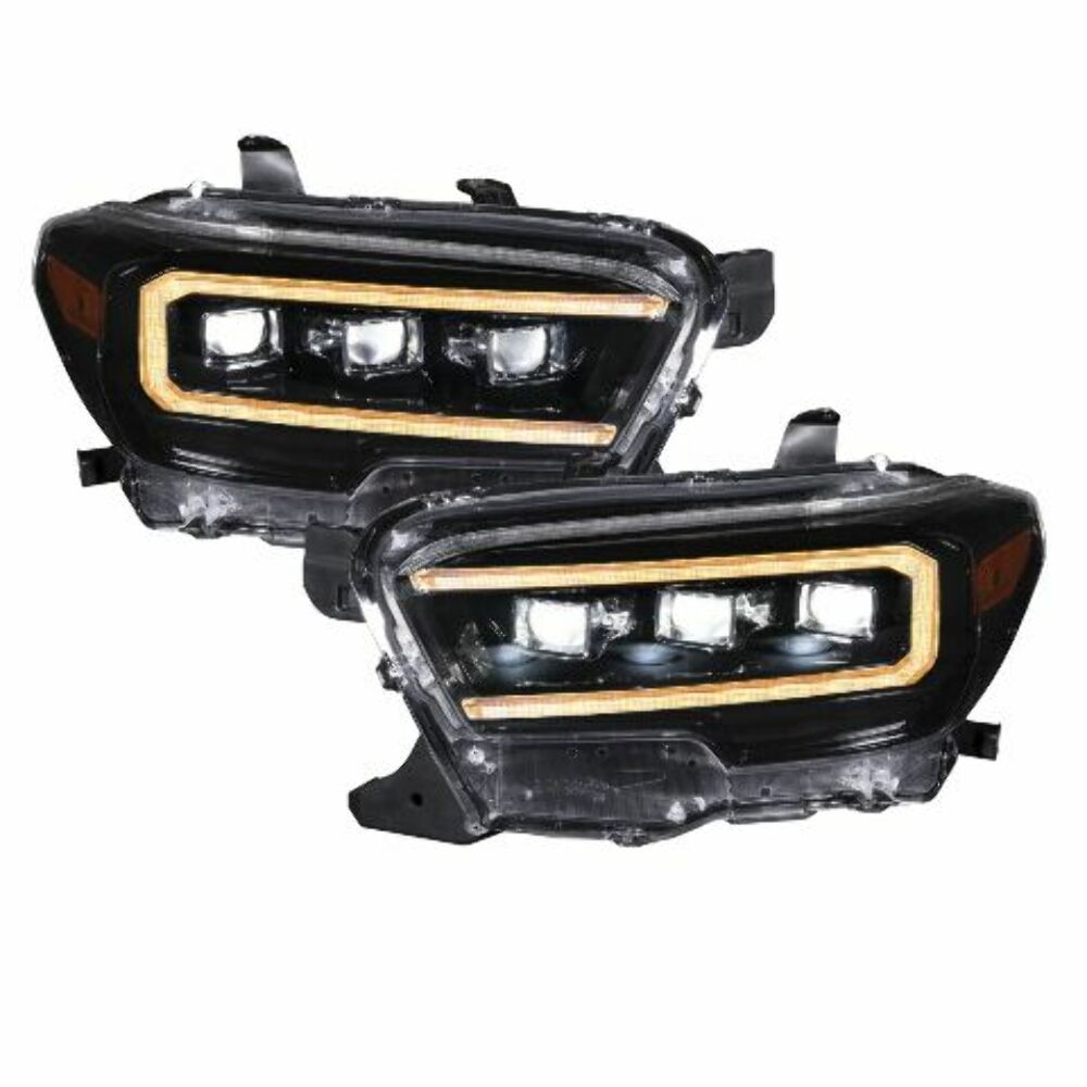 Form Lighting FL0076 LED Headlights w/ Amber DRL For 2016-2023 Tacoma