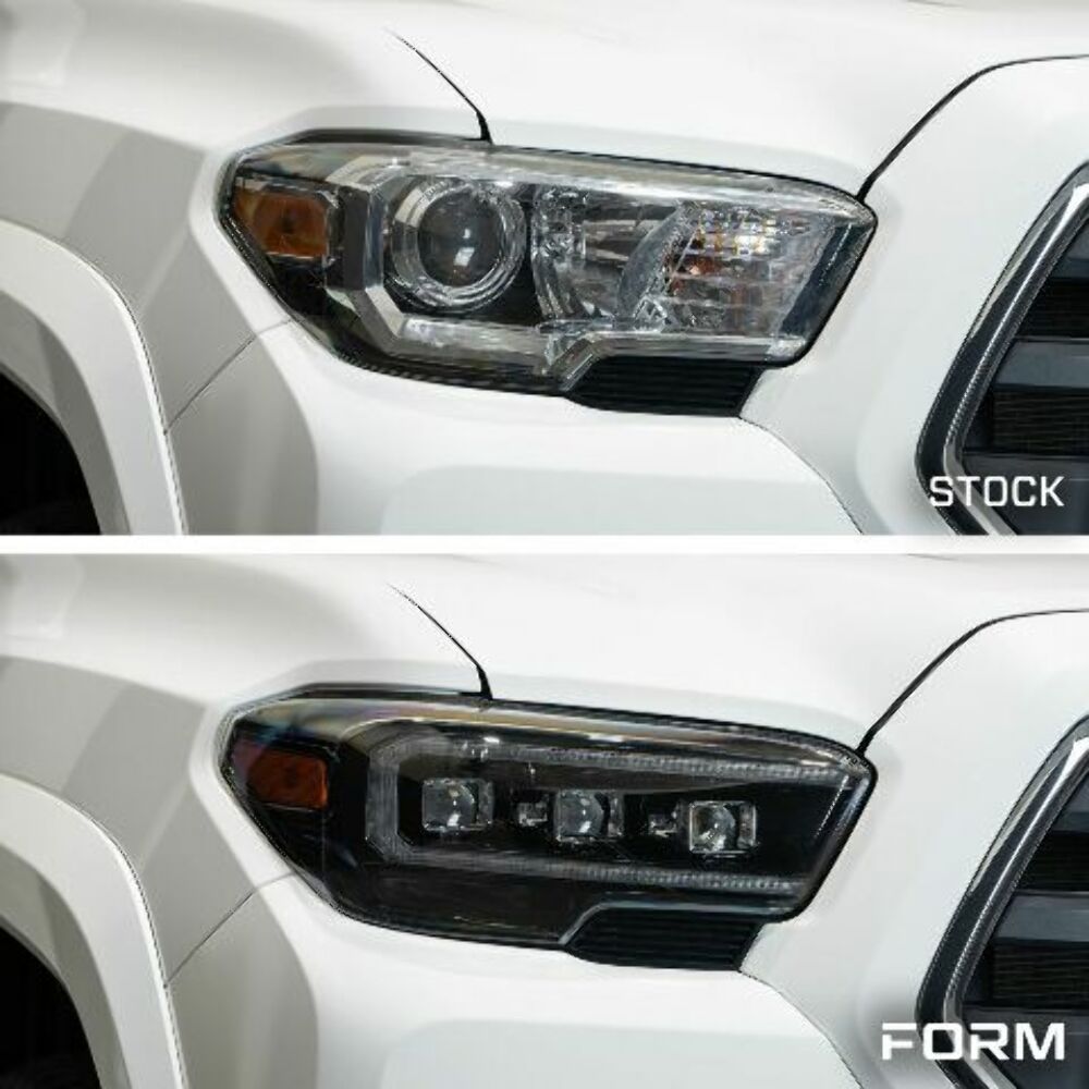 Form Lighting FL0076 LED Headlights w/ Amber DRL For 2016-2023 Tacoma