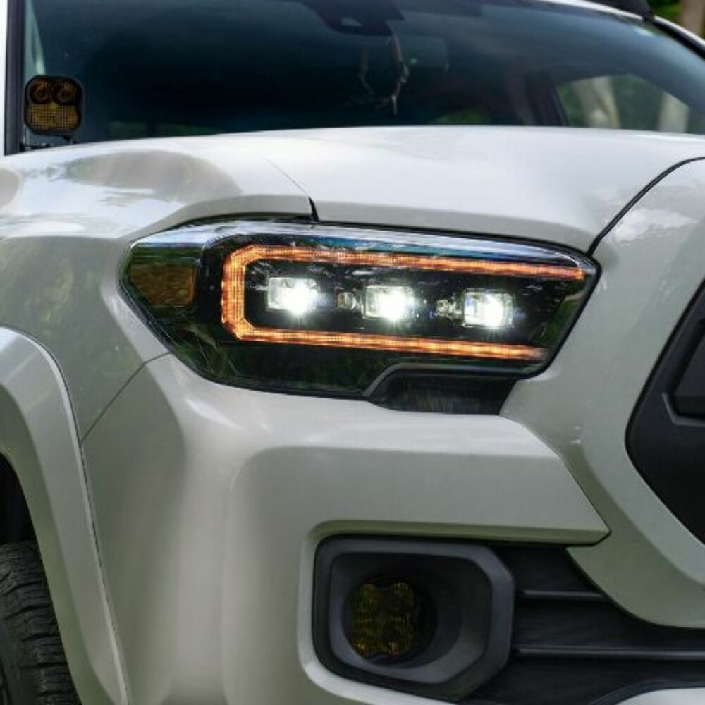 Form Lighting FL0076 LED Headlights w/ Amber DRL For 2016-2023 Tacoma