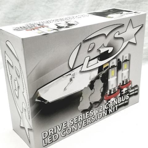 Race Sport H11LEDDSv2 H11 Driverless Plug-&-Play LED Headlight Kit w Decoder