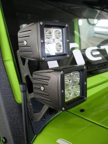 Race Sport RS-4L-3X316W 3x3in 16W 4-LED CREE Cube Spot Light w Optional Cover