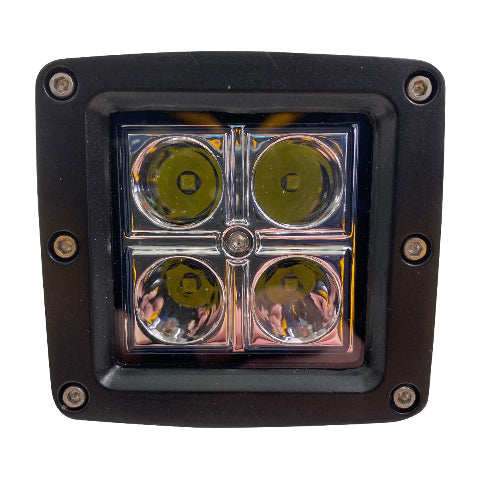 Race Sport RS-4L-3X316W 3x3in 16W 4-LED CREE Cube Spot Light w Optional Cover