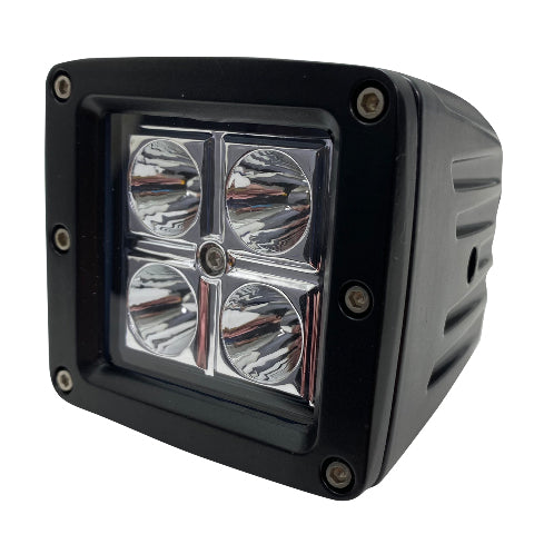 Race Sport RS-4L-3X316W 3x3in 16W 4-LED CREE Cube Spot Light w Optional Cover