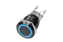 Load image into Gallery viewer, Race Sport RS-B19MM-LEDB 19mm Black 2-Position On/Off Switch BLUE 12V