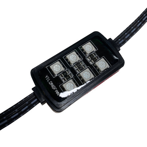 Race Sport RS08RGB 8-Piece Light 6SMD POD RGB Multi-Color Accent Kit