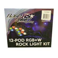 Load image into Gallery viewer, Race Sport RS12PRGBW 12-POD RGB+W Hi-Power Rock Light Complete Kit