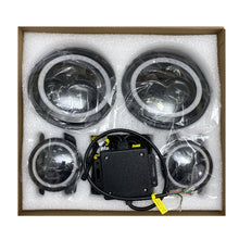 Load image into Gallery viewer, Race Sport RS3037050-C 7in. Headlight and 4 in. Foglight Combo Kit For Wrangler