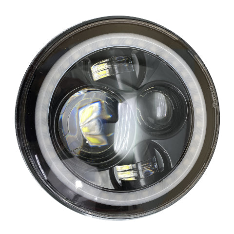 Race Sport RS3037050-C 7in. Headlight and 4 in. Foglight Combo Kit For Wrangler