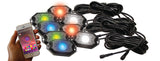 Race Sport RS8PRGBW 8-POD RGB+W Hi-Power Rock Light Complete Kit