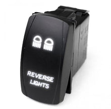 Load image into Gallery viewer, Race Sport RSLE22W LED Rocker Switch w White LED Radiance Reverse Lights