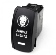 Load image into Gallery viewer, Race Sport RSLE35W LED Rocker Switch w White LED Radiance Zombie Lights