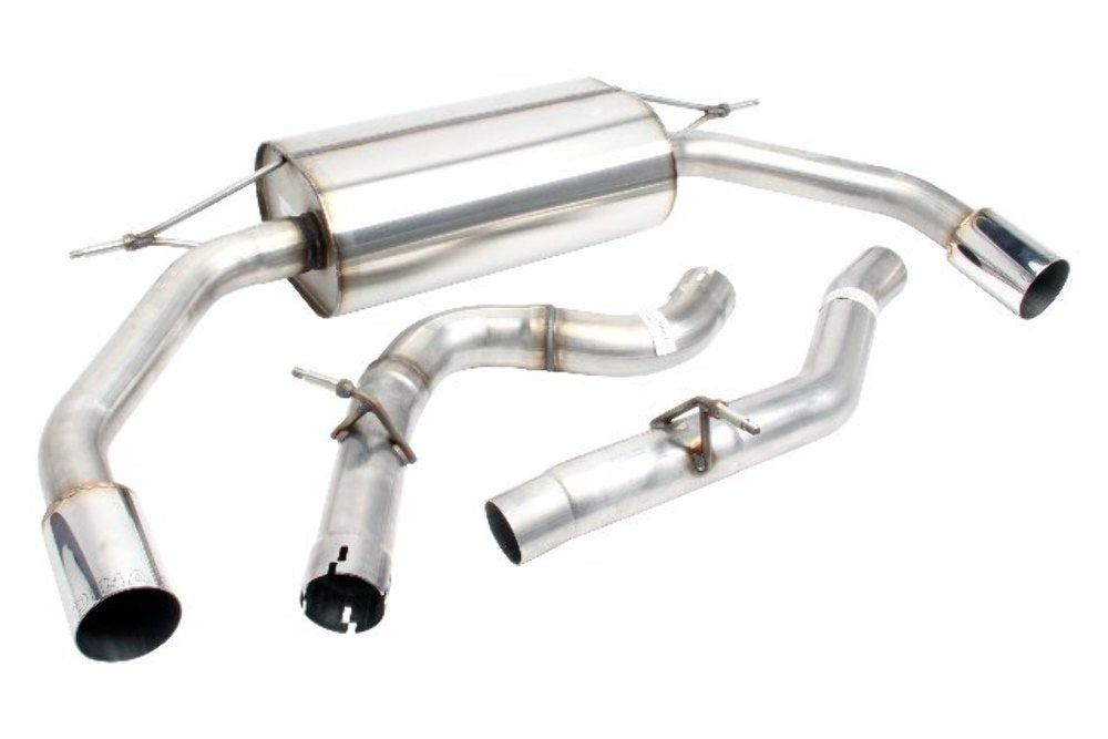 Dinan D660-0066 Polished Tip Free Flow Exhaust System; Audi A3 2.0L (8V)