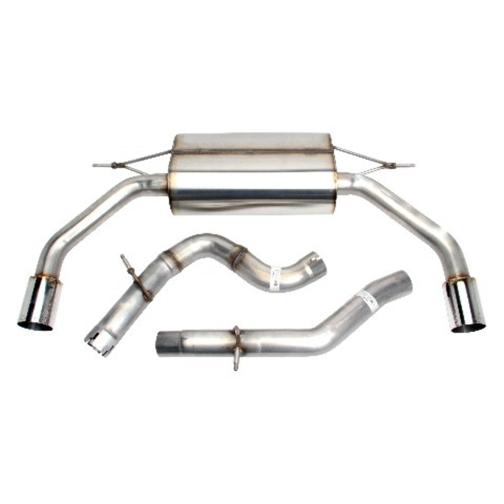 Dinan D660-0066 Polished Tip Free Flow Exhaust System; Audi A3 2.0L (8V)