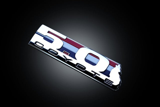 CDC 1111-3000-01 Powered Silver Coyote Emblem For 11-20 Mustang