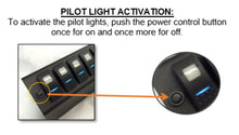 Load image into Gallery viewer, sPOD 610-0915LT-LED-B 6 Switch Panel LED Blue Switches For 09-18 Wrangler JK