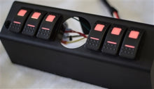 Load image into Gallery viewer, sPOD 620-07LT-LED-R 6 Switch Panel Dual LED Red Switches For 07-08 Wrangler JK