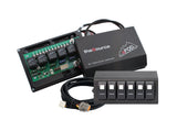 sPOD 700-MINI-LED-A 7 in. 6 Switch Panel w Amber Dual Lit LED Switches