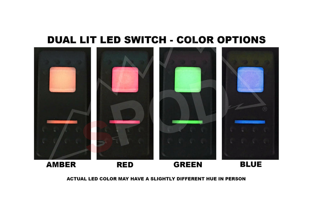 sPOD 870070 BantamX w Green LED Switch panel for JK 2007-2008