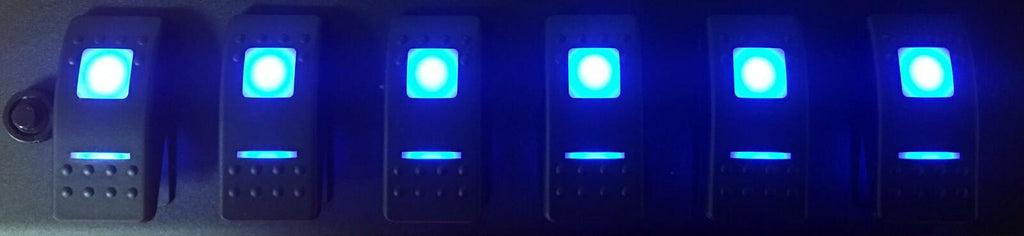 sPOD B8-600-07-LED B Bantam w 8 Switch Panel Blue Switches for 07-08 Jeep JK