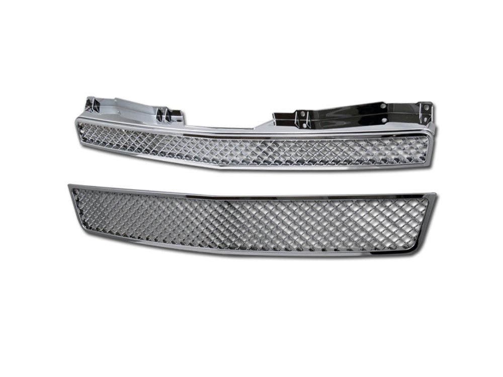 Armordillo 7147386 Chrome Mesh Grille For 2007-2014 Suburban