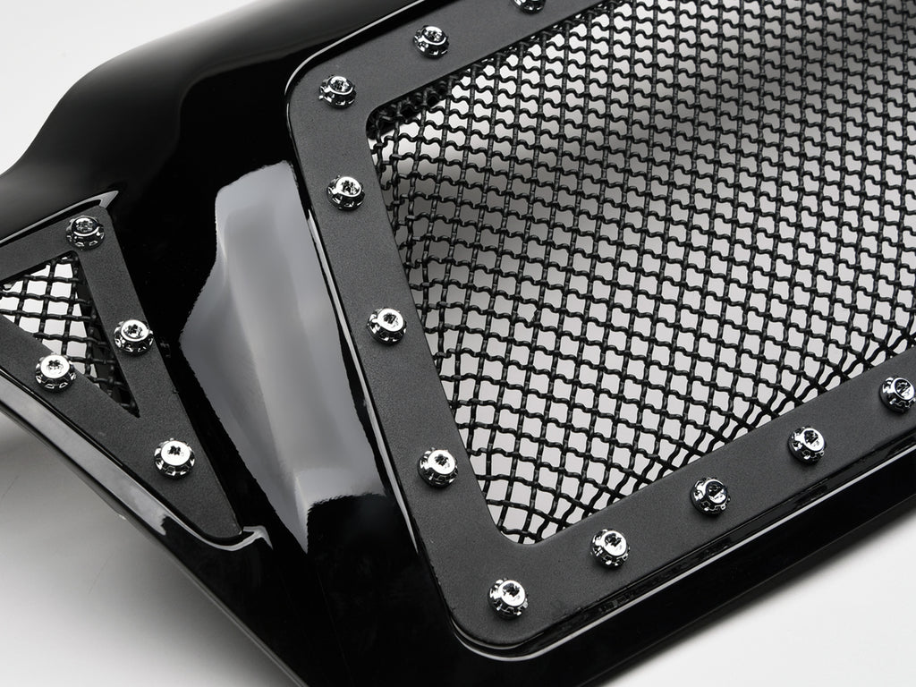 Armordillo 7161443 Gloss Black Studded Mesh Grille For 2005-2011 Tacoma