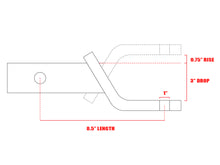 Load image into Gallery viewer, Armordillo 7161504 3&quot; Drop Down Hitch For 2&quot; Reciever 5,000 lbs.