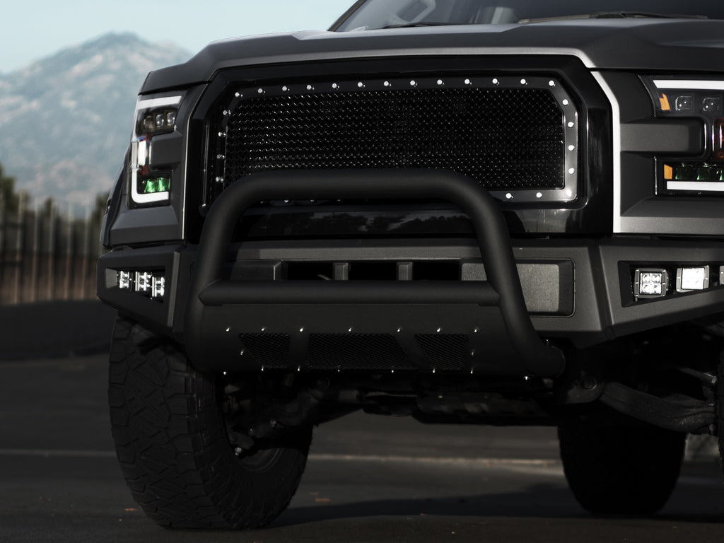 Armordillo 7168824 Matte Black MS Series Bull Bar For 99-04 Super Duty