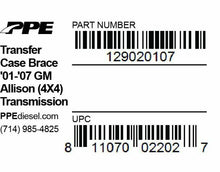 Load image into Gallery viewer, PPE Transfer Case Brace 01-07 GM Allison 1000 And 2000 Series 4X4 Transmissions