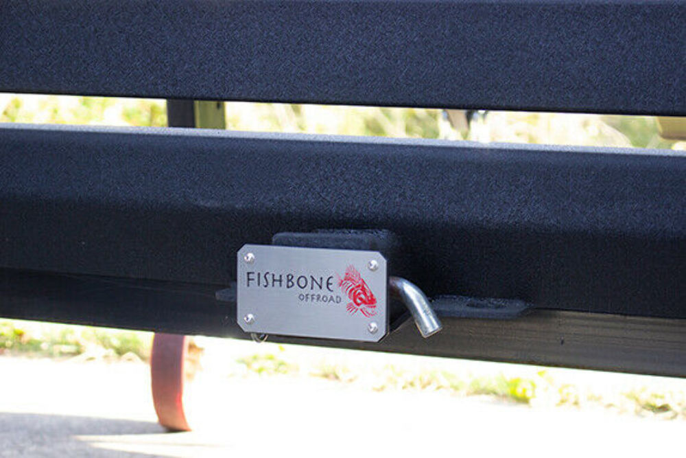 Fishbone Offroad FB32096 Black Powdercoated Steel Hitch Cover For 2" Hitch