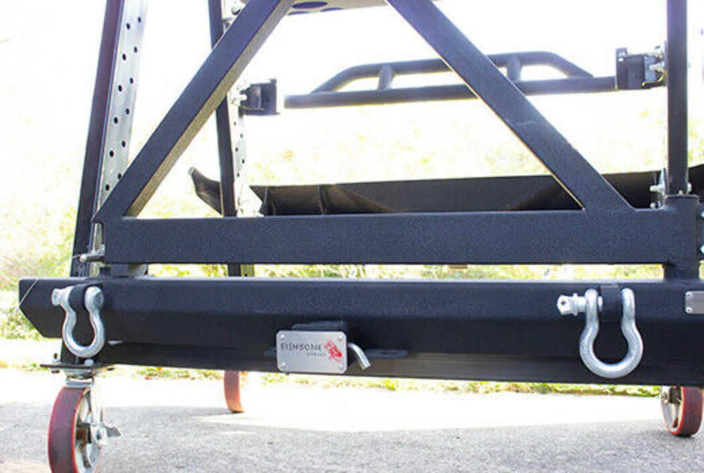 Fishbone Offroad FB32096 Black Powdercoated Steel Hitch Cover For 2" Hitch