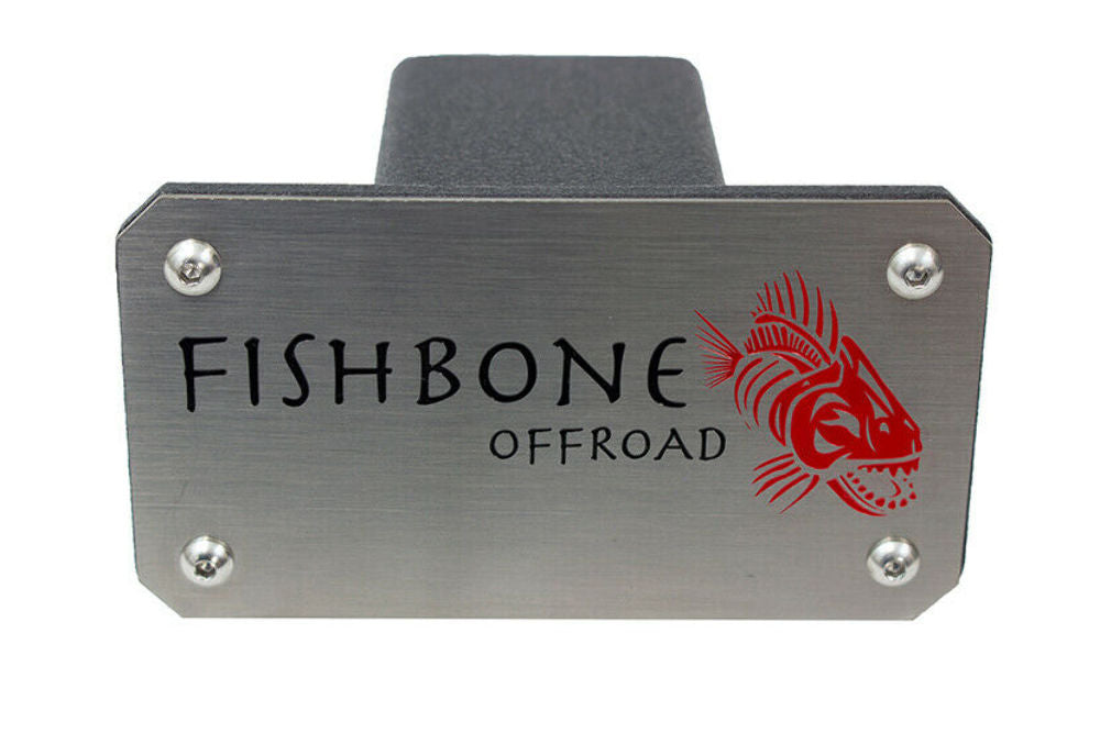 Fishbone Offroad FB32096 Black Powdercoated Steel Hitch Cover For 2" Hitch