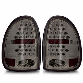 Winjet CTWJ-0013-BS Taillights Black Smoke Lens Fits 96-00 Town & Country