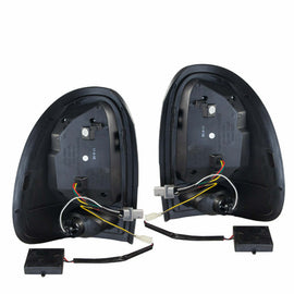 Winjet CTWJ-0013-GBC Taillights Gloss Black Clear Lens Fits 96-00 Town & Country