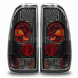 Winjet CTWJ-0016-BC Taillights Black Clear Lens Fits 97-03 F-150